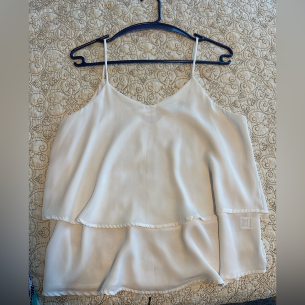Chic Cream Layered Women's Camisole